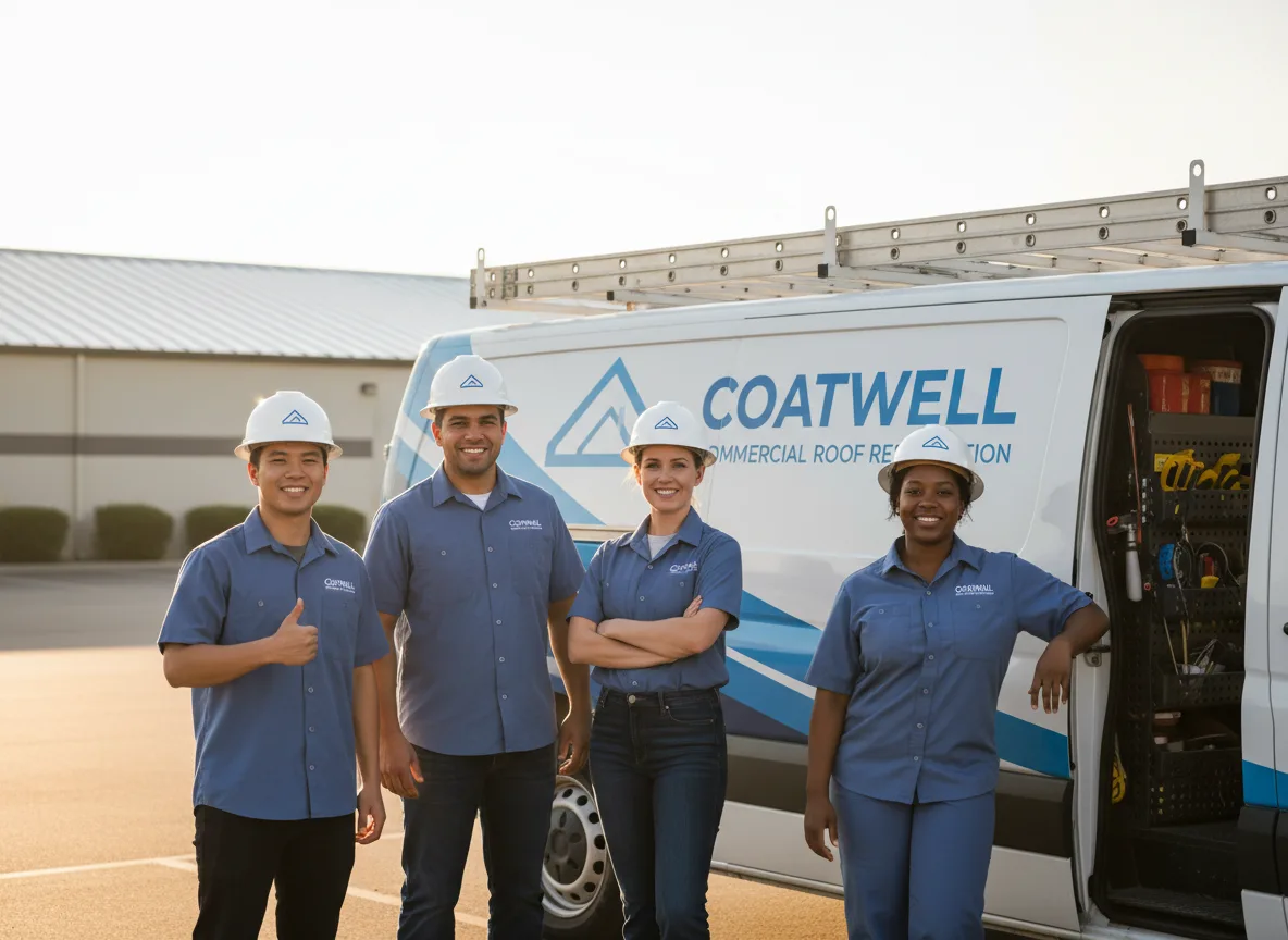 Commercial roof coating company in Rowe, MA